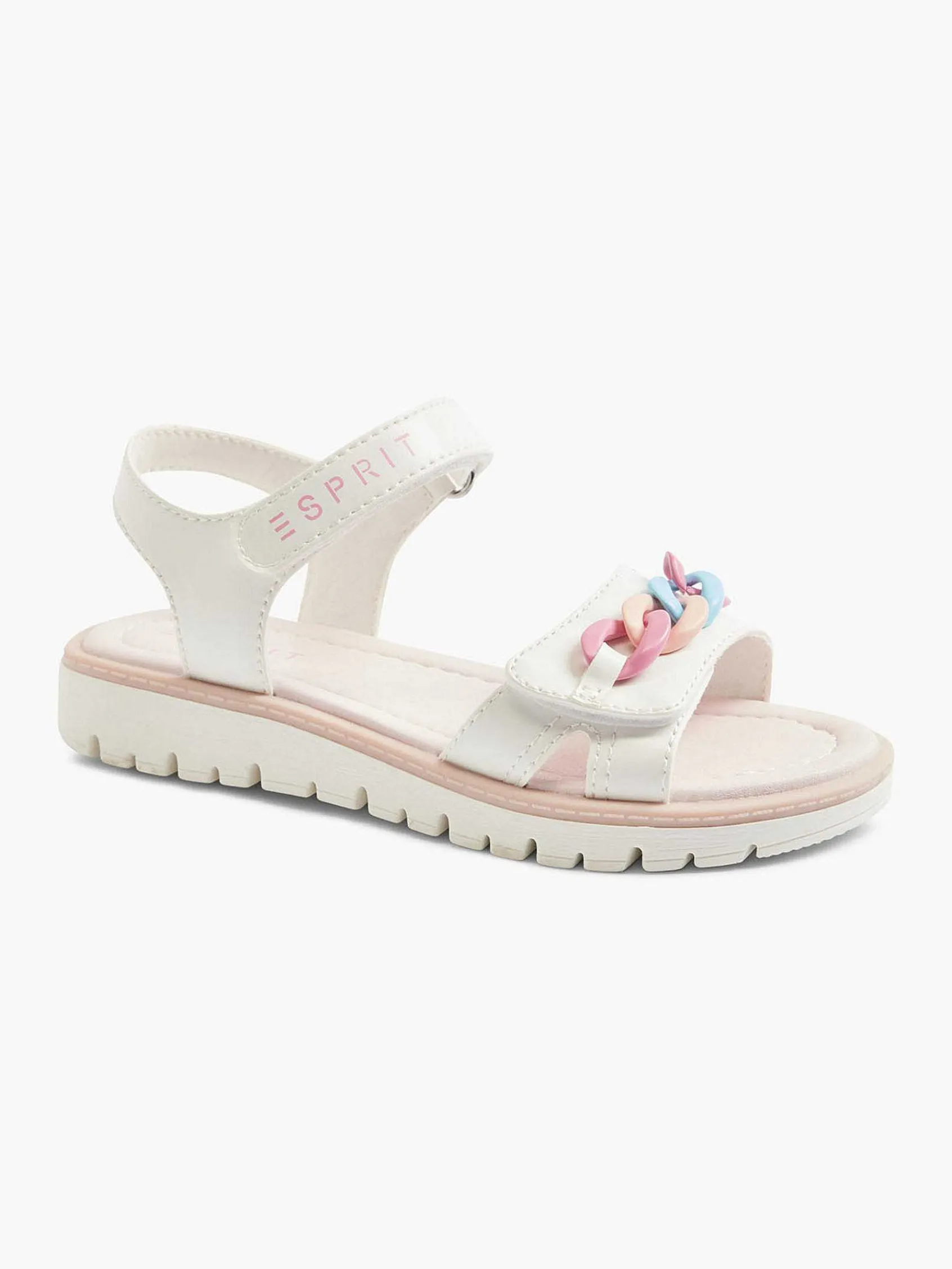 Jongensschoenen|Esprit Witte Chunky Sandaal Sierketting