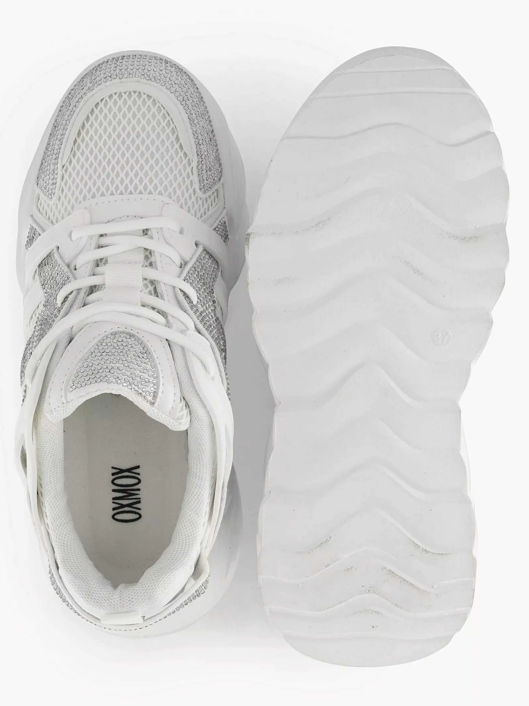 Sneakers|Oxmox Witte Chunky Sneaker