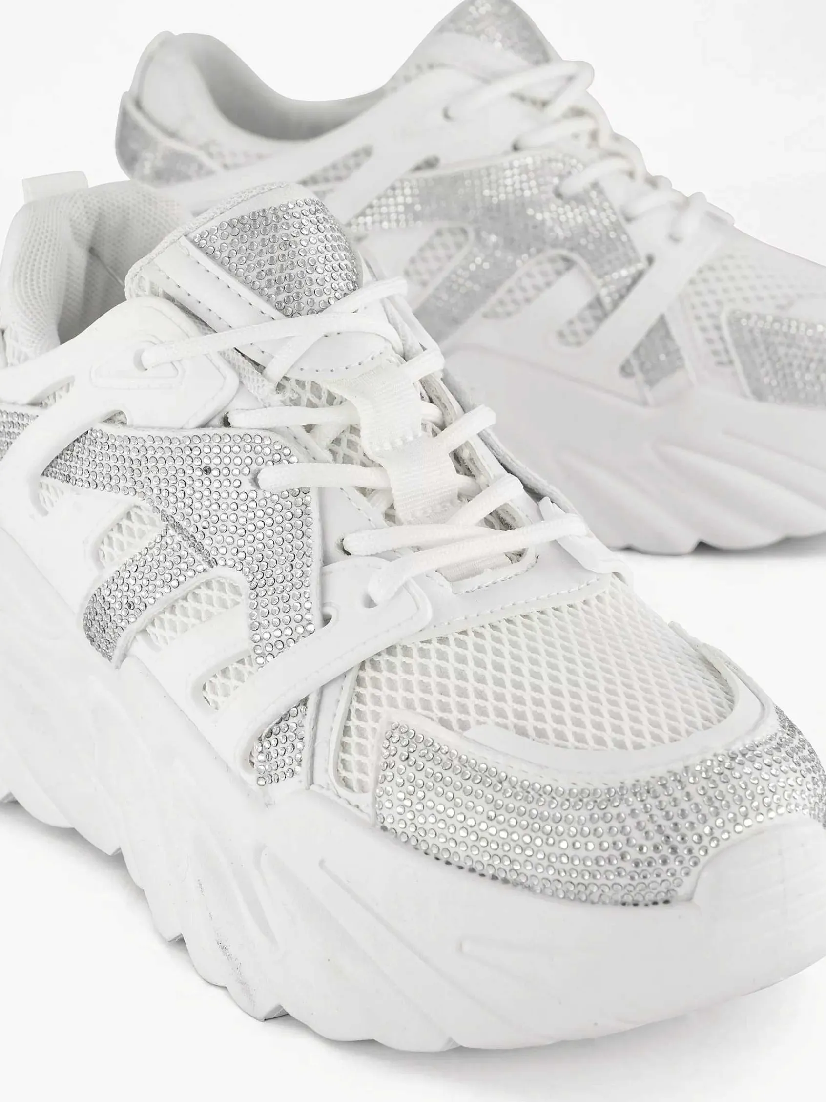 Sneakers|Oxmox Witte Chunky Sneaker