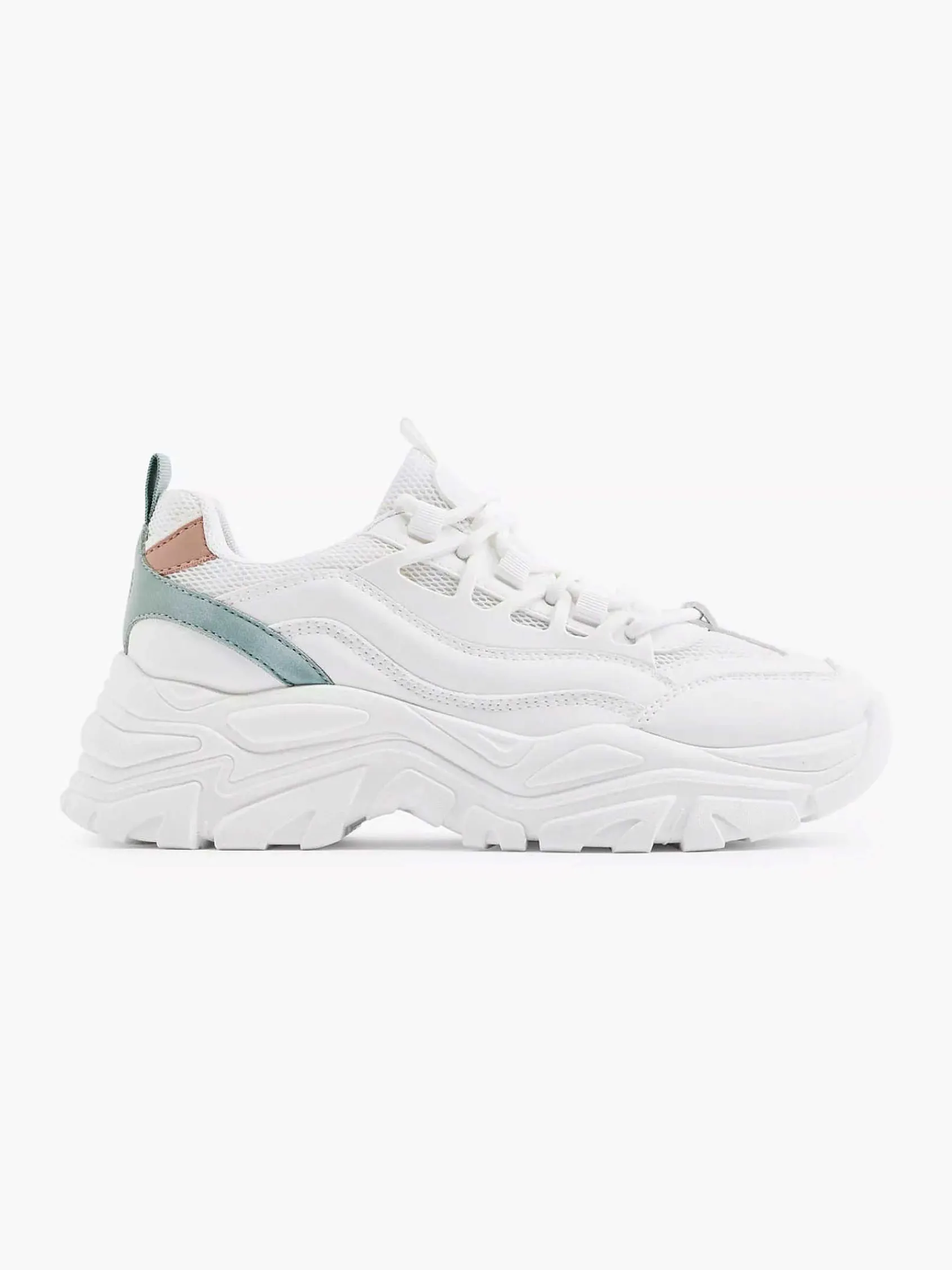 Sneakers|Oxmox Witte Chunky Sneaker