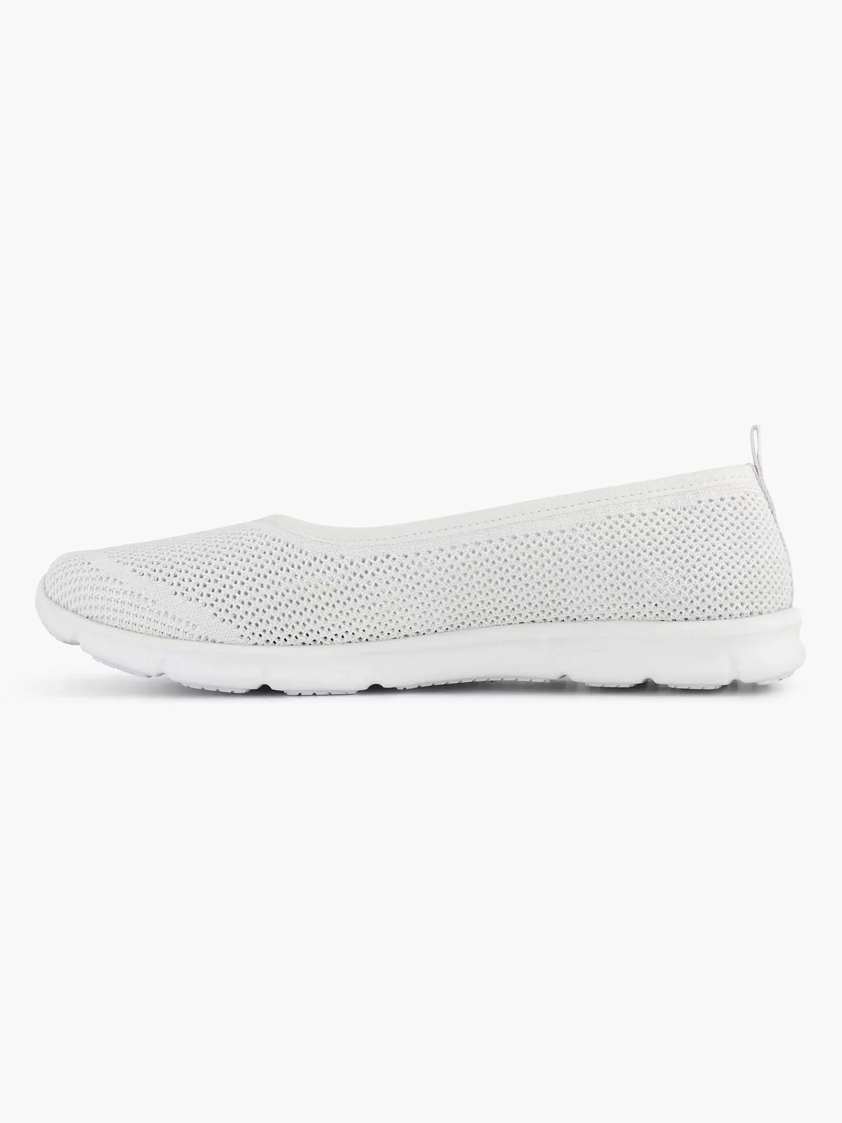 Comfort Schoenen|Easy Street Witte Comfort Instapper