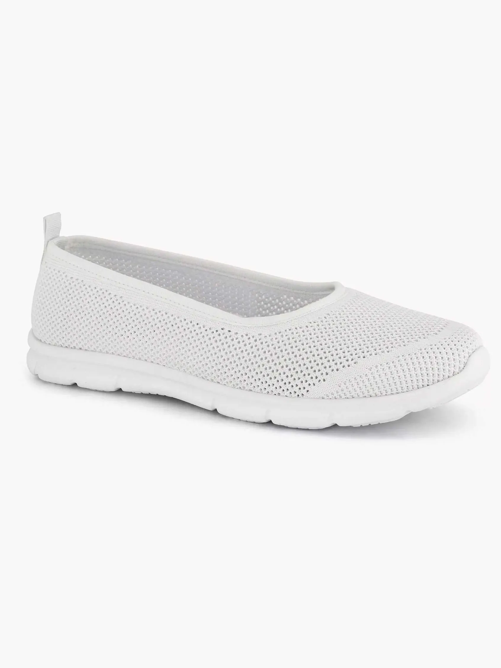 Comfort Schoenen|Easy Street Witte Comfort Instapper