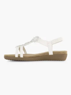 Comfort Schoenen|Easy Street Witte Comfort Sandaal