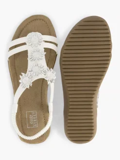 Comfort Schoenen|Easy Street Witte Comfort Sandaal