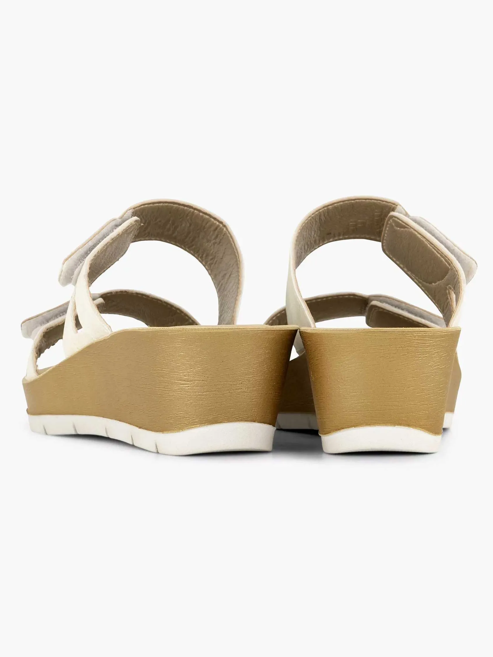 Comfort Schoenen|Easy Street Witte Comfort Slipper