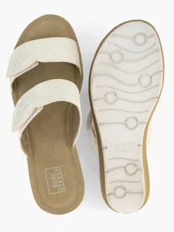 Comfort Schoenen|Easy Street Witte Comfort Slipper