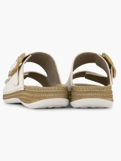Comfort Schoenen|Easy Street Witte Comfort Slipper