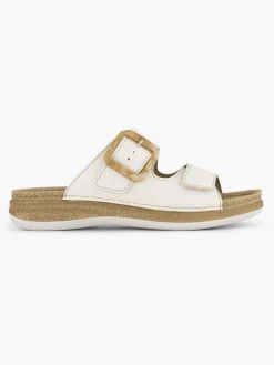 Comfort Schoenen|Easy Street Witte Comfort Slipper