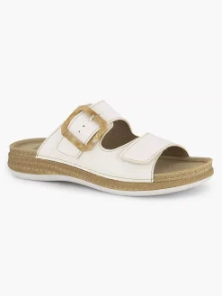 Comfort Schoenen|Easy Street Witte Comfort Slipper