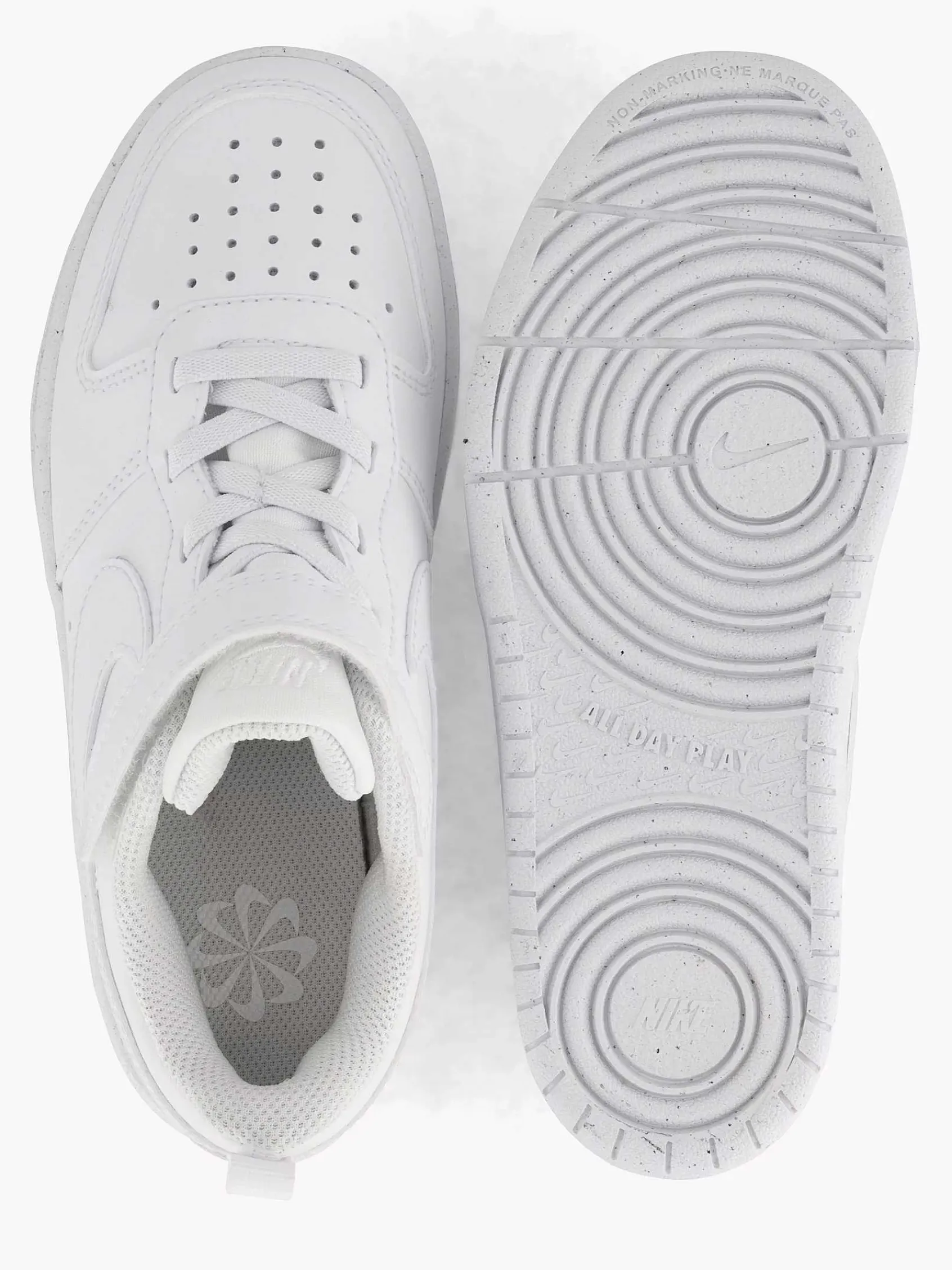Jongensschoenen|Nike Witte Court Borough Low Recraft (Ps)