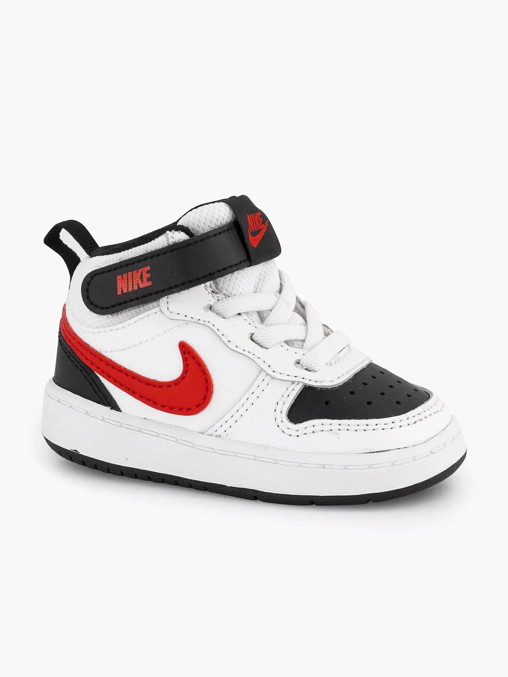 Jongensschoenen|Nike Witte Court Borough Mid