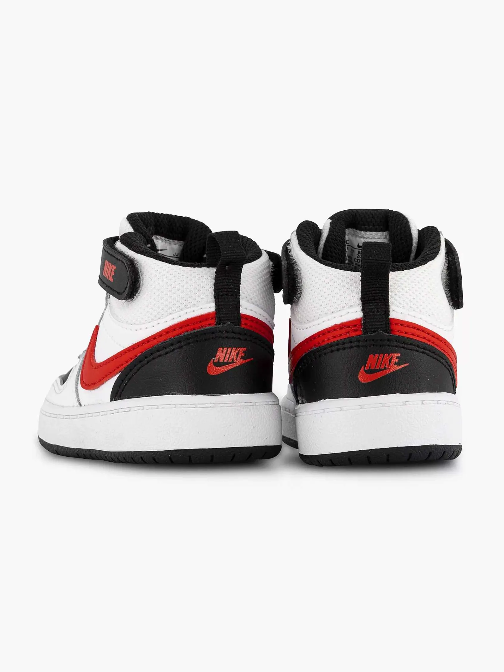 Jongensschoenen|Nike Witte Court Borough Mid
