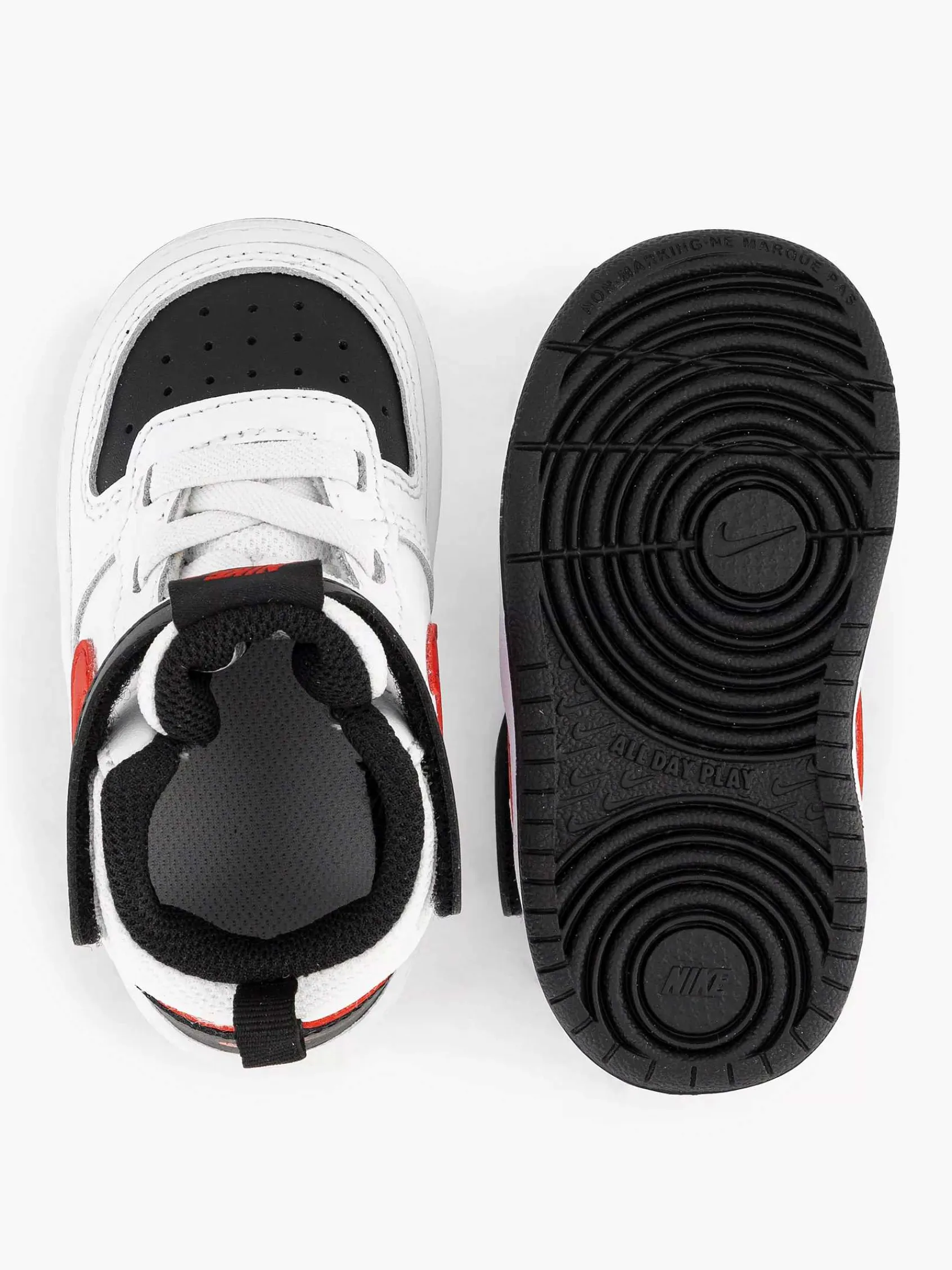 Jongensschoenen|Nike Witte Court Borough Mid