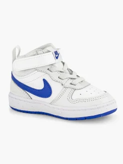 Jongensschoenen|Nike Witte Court Borough Mid