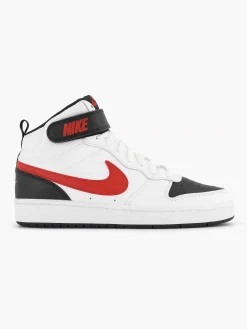 Jongensschoenen|Nike Witte Court Borough Mid 2