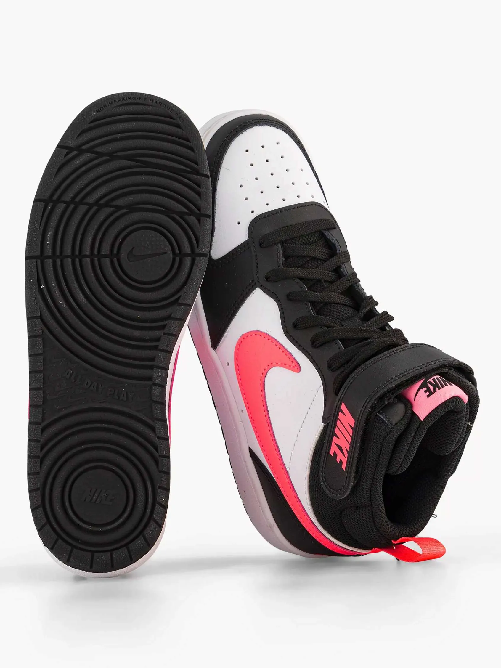 Jongensschoenen|Nike Witte Court Borough Mid 2