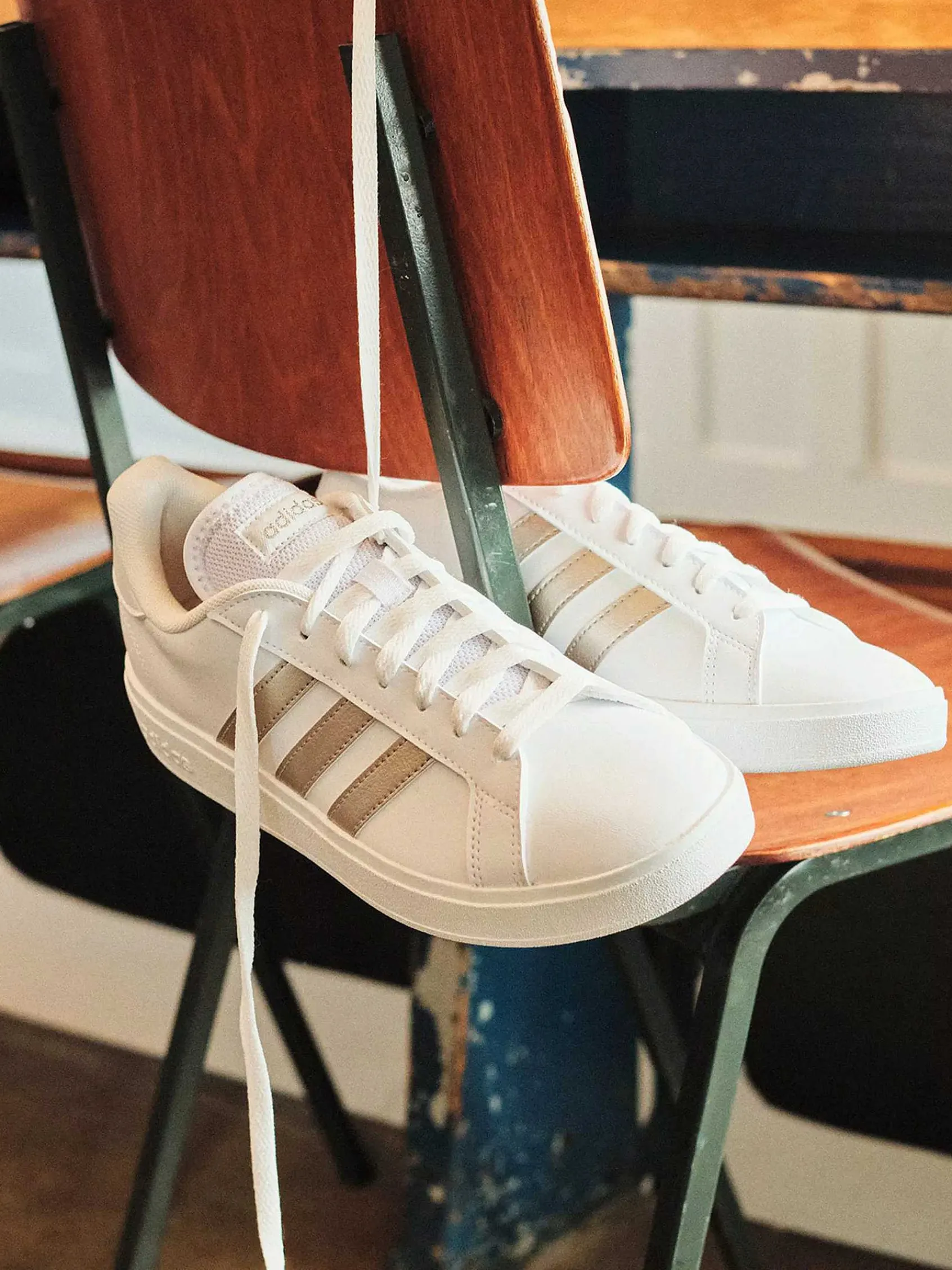 Sneakers|adidas Witte Grand Court Base 2.0
