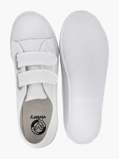 Babyschoenen|Vty Witte Gymschoen Klittenband