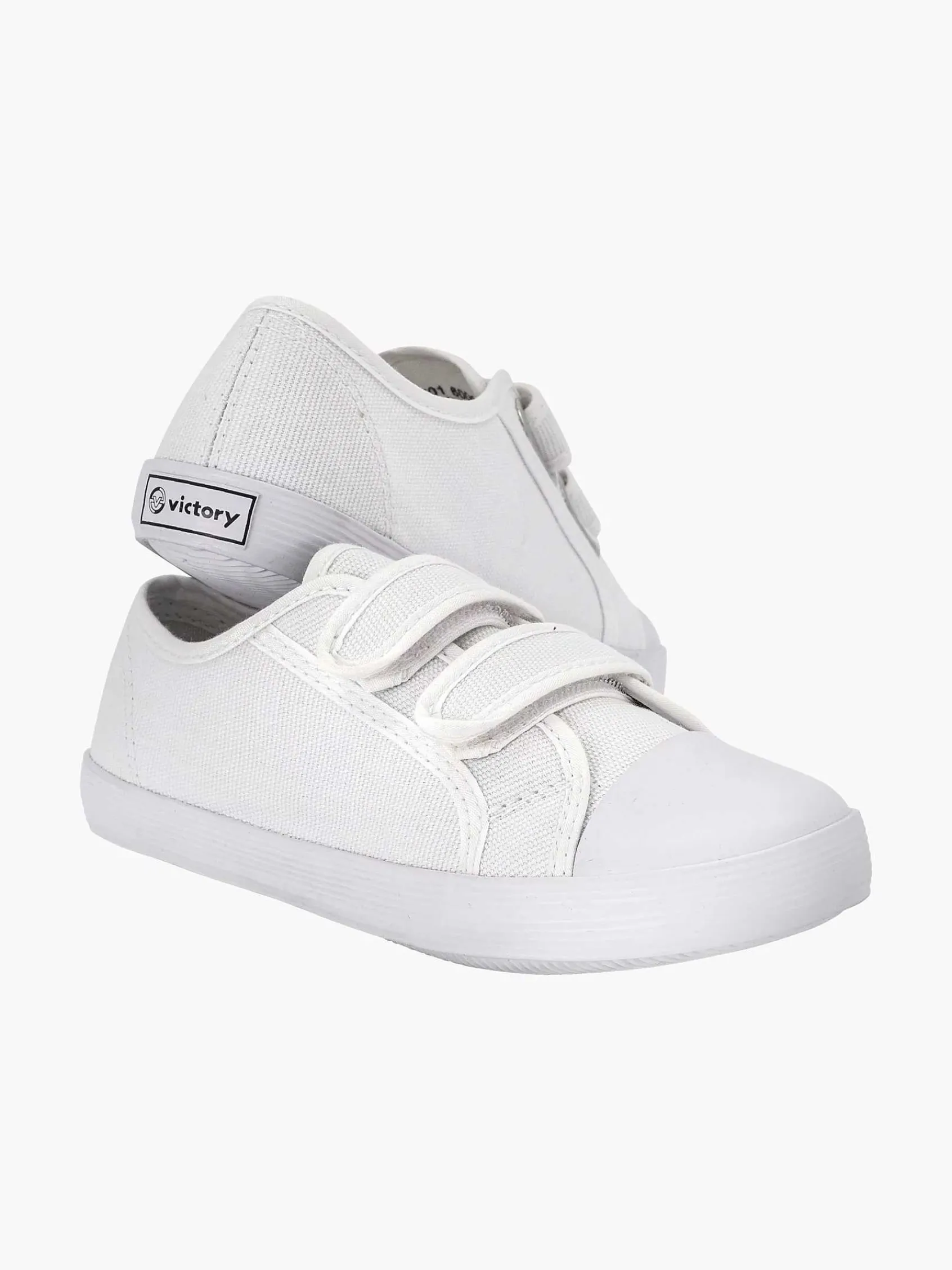 Babyschoenen|Vty Witte Gymschoen Klittenband