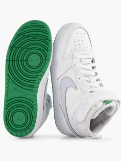 Jongensschoenen|Nike Witte Hoge Sneaker Court Borough Mid 2