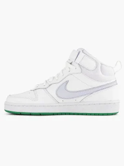 Jongensschoenen|Nike Witte Hoge Sneaker Court Borough Mid 2