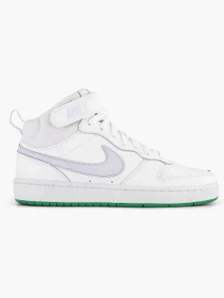 Jongensschoenen|Nike Witte Hoge Sneaker Court Borough Mid 2