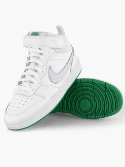 Jongensschoenen|Nike Witte Hoge Sneaker Court Borough Mid 2