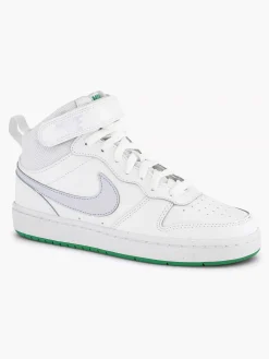 Jongensschoenen|Nike Witte Hoge Sneaker Court Borough Mid 2