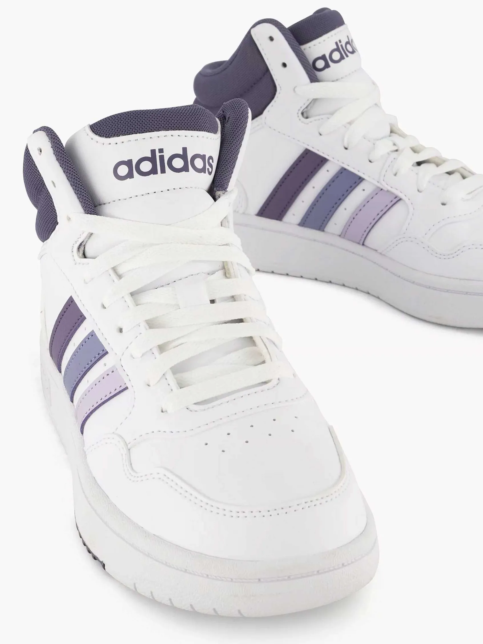 Sneakers|adidas Witte Hoops 3.0 Mid