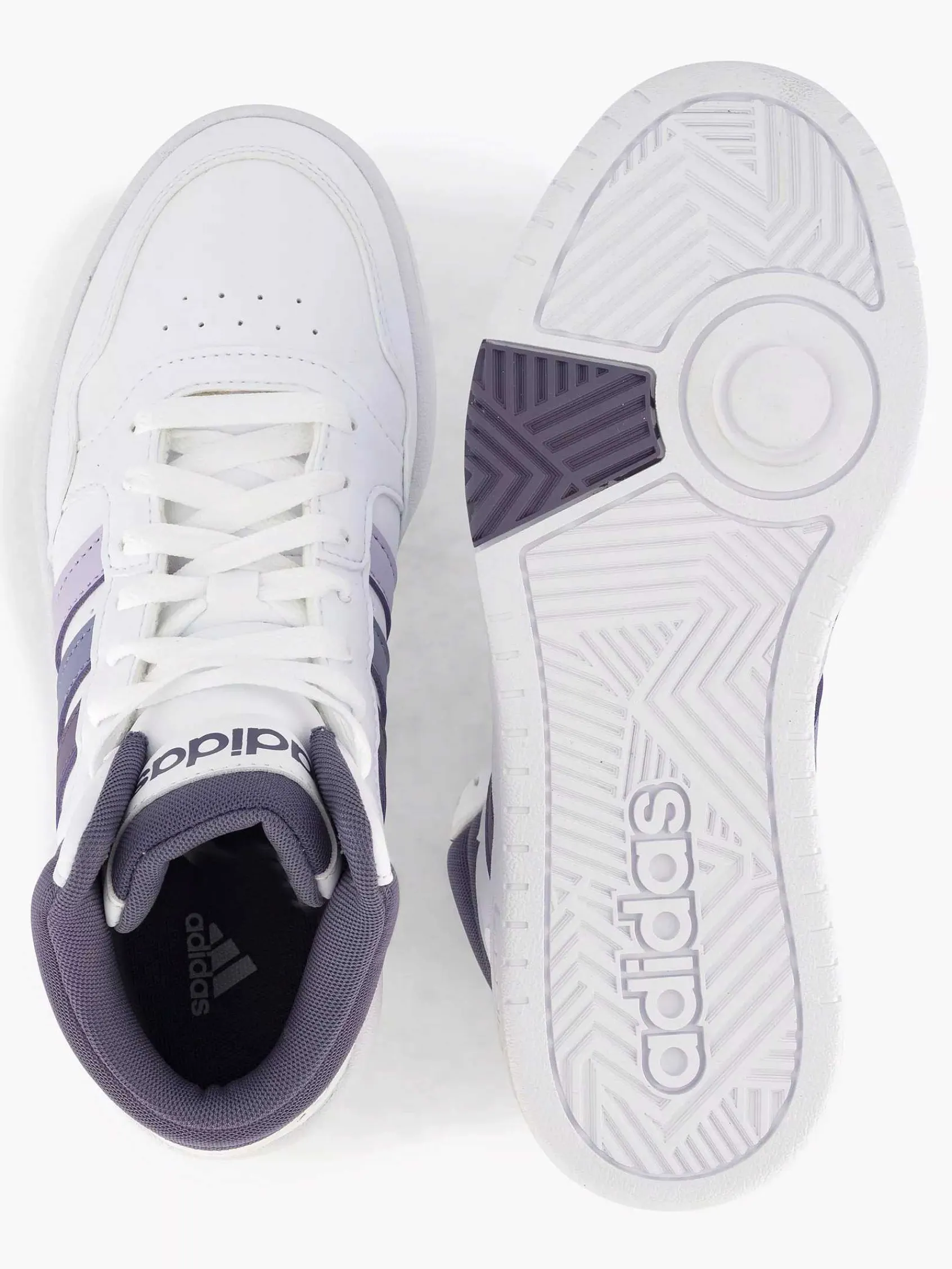 Sneakers|adidas Witte Hoops 3.0 Mid