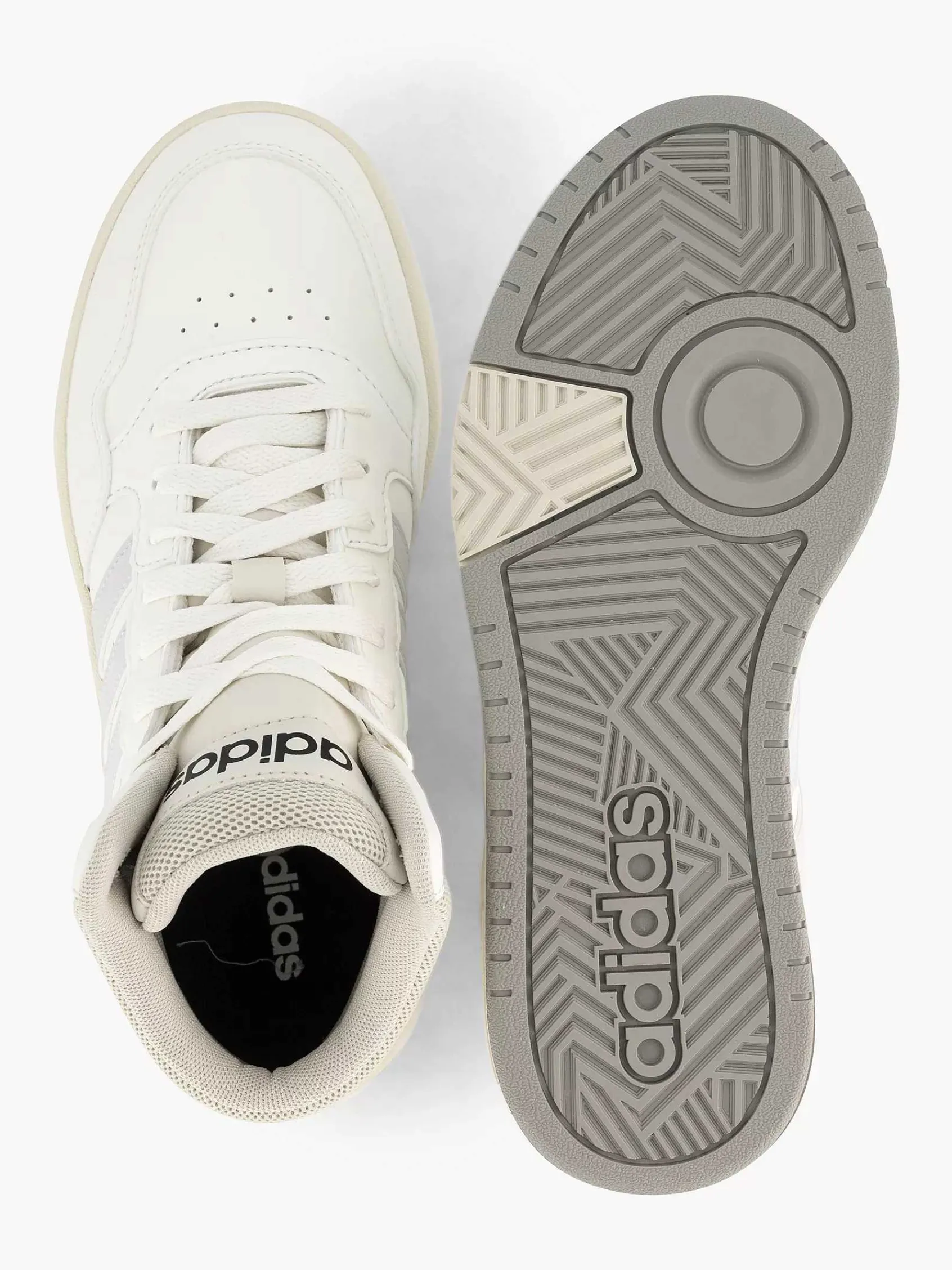 Sneakers|adidas Witte Hoops 3.0 Mid