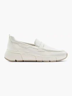 Comfort Schoenen|Medicus Witte Leren Comfort Instapper