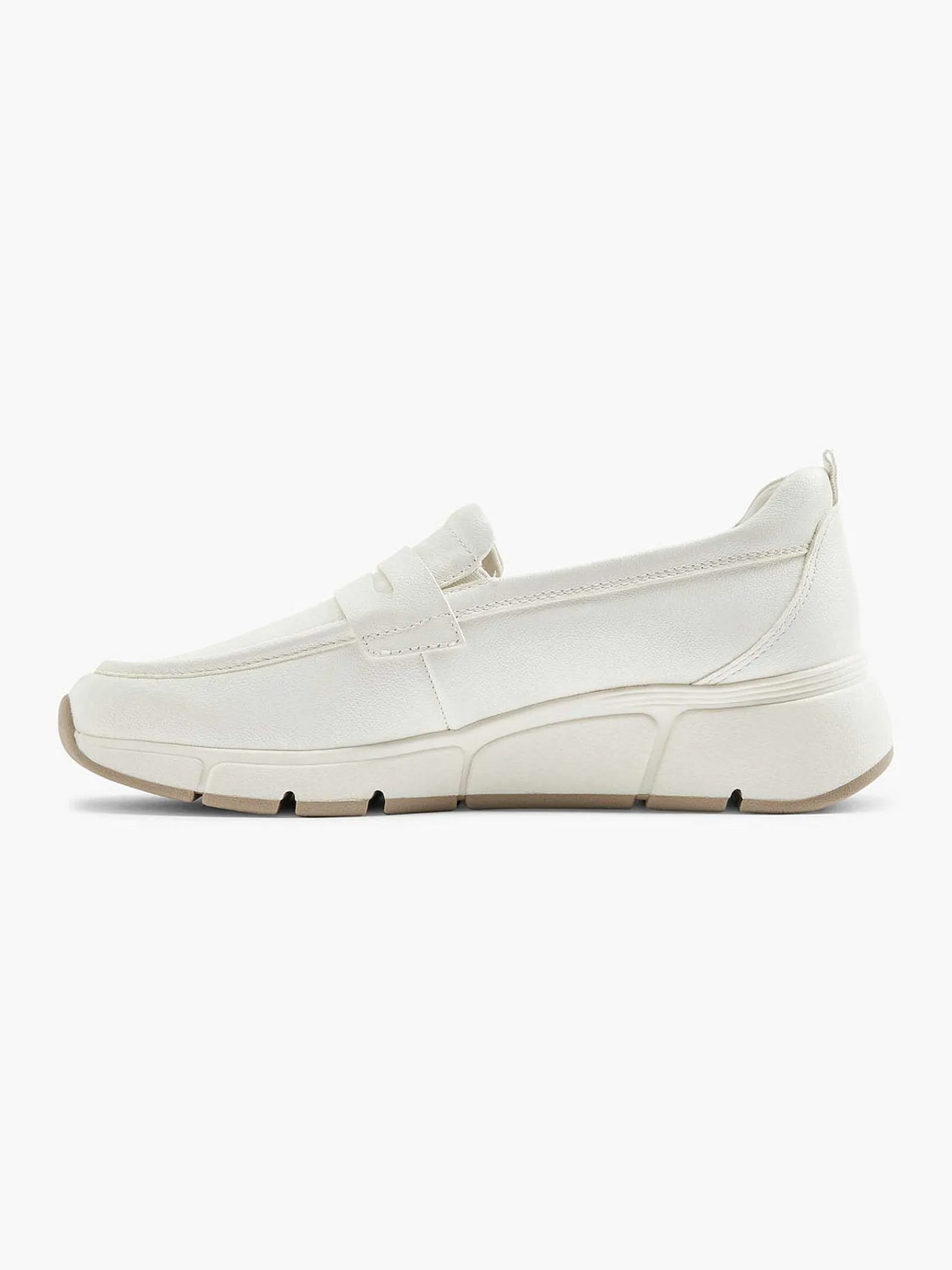 Comfort Schoenen|Medicus Witte Leren Comfort Instapper