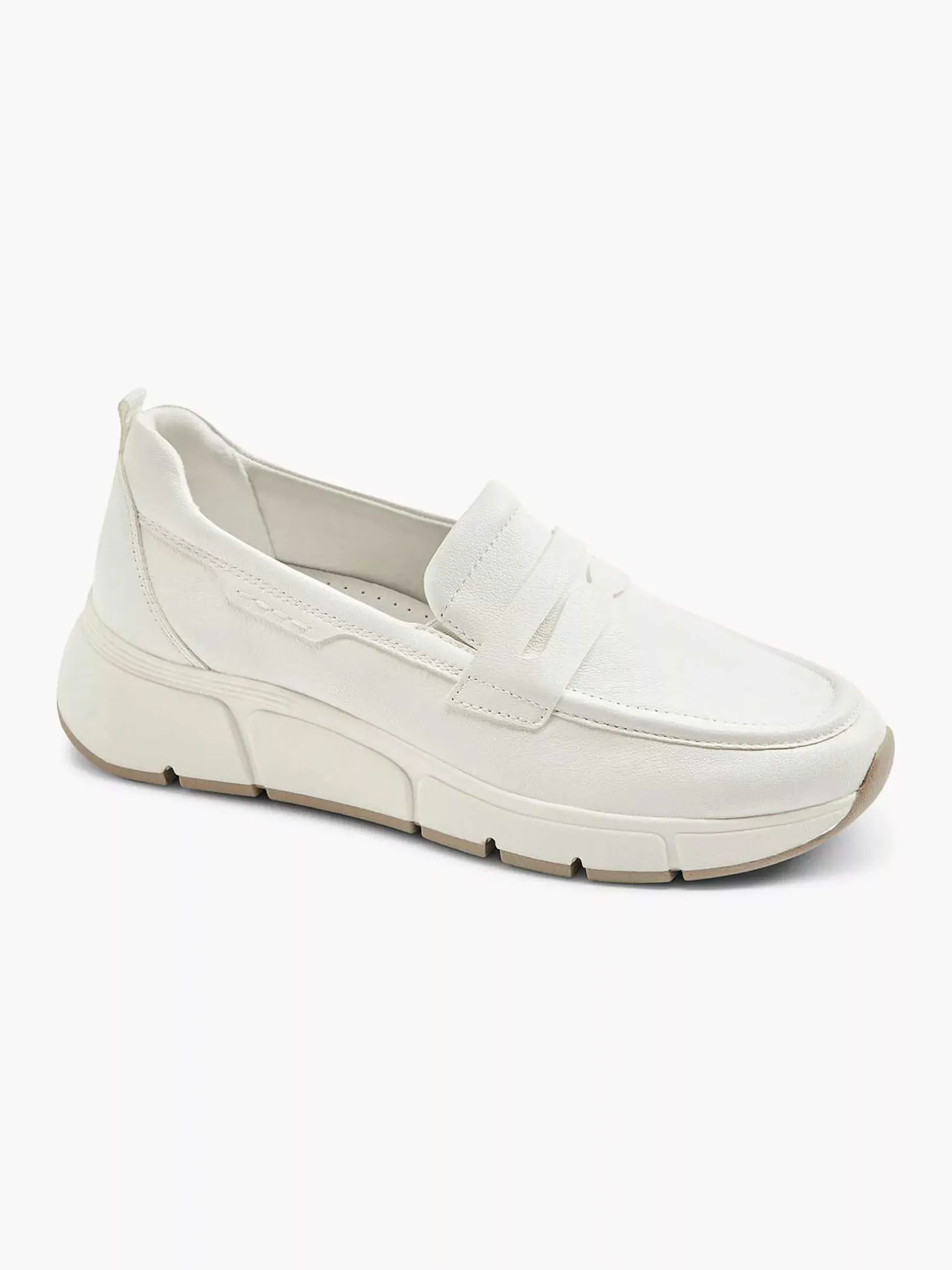 Comfort Schoenen|Medicus Witte Leren Comfort Instapper