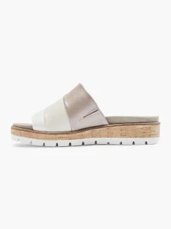 Slippers|Medicus Witte Leren Comfort Slipper