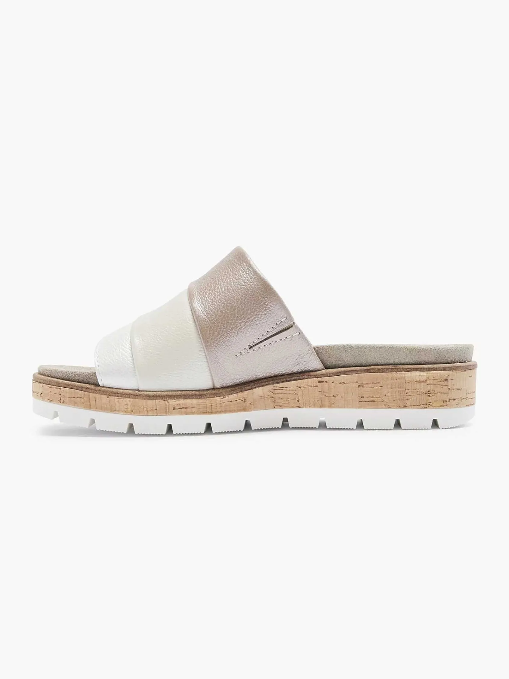 Slippers|Medicus Witte Leren Comfort Slipper