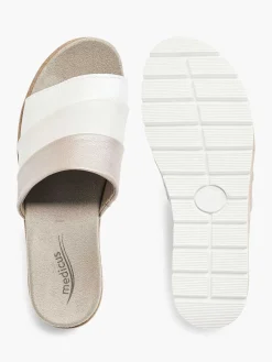 Slippers|Medicus Witte Leren Comfort Slipper