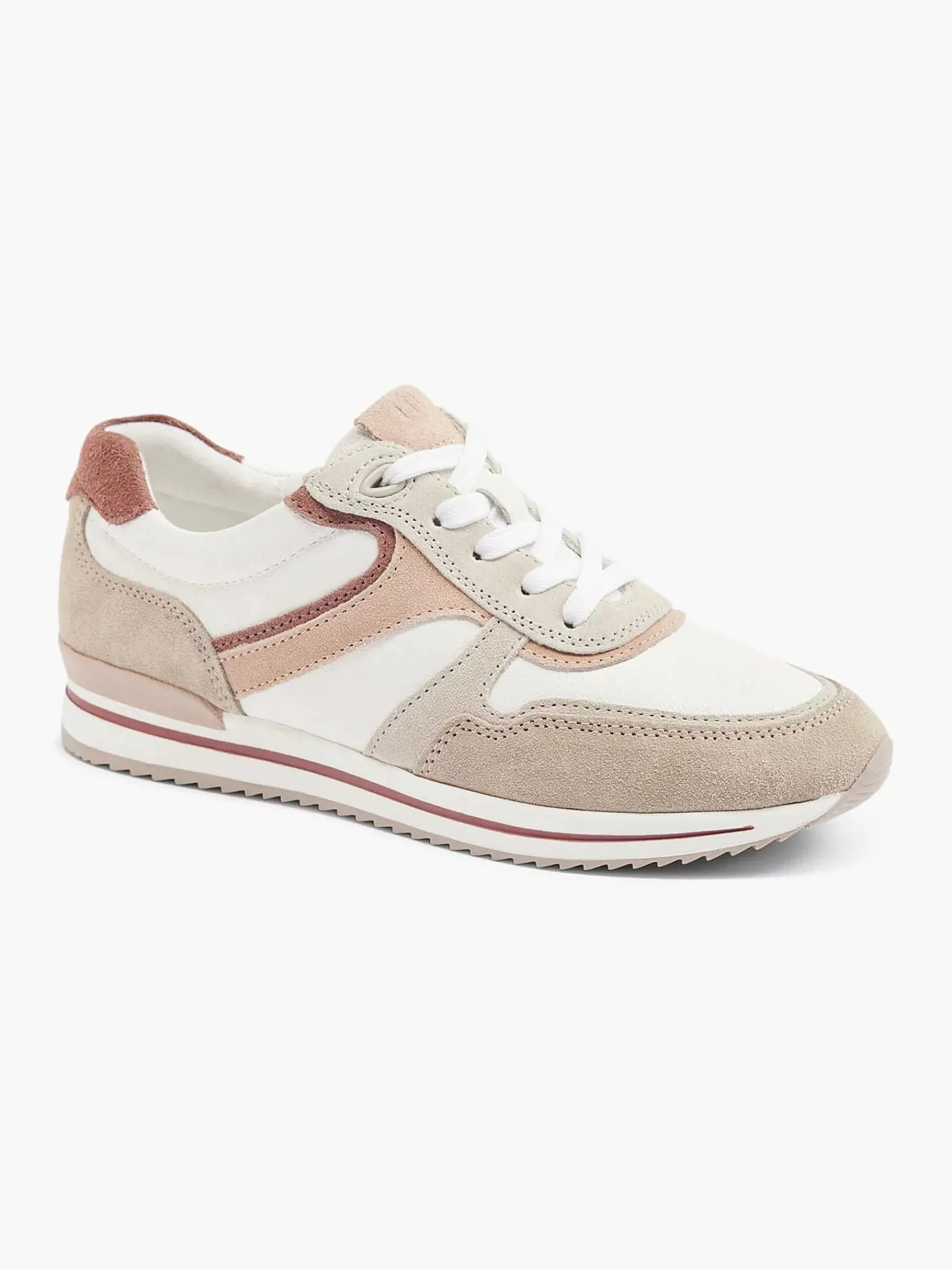 Comfort Schoenen|Medicus Witte Leren Comfort Sneaker
