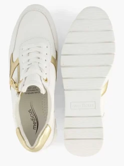 Sneakers|Medicus Witte Leren Comfort Sneaker