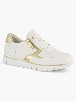 Sneakers|Medicus Witte Leren Comfort Sneaker