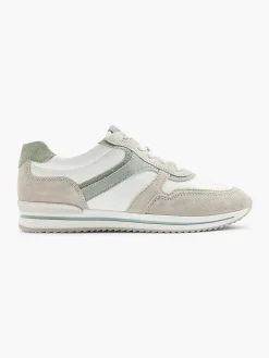 Comfort Schoenen|Medicus Witte Leren Comfort Sneaker