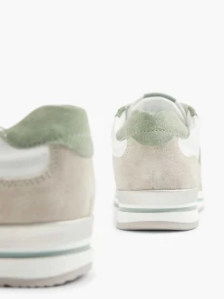 Comfort Schoenen|Medicus Witte Leren Comfort Sneaker