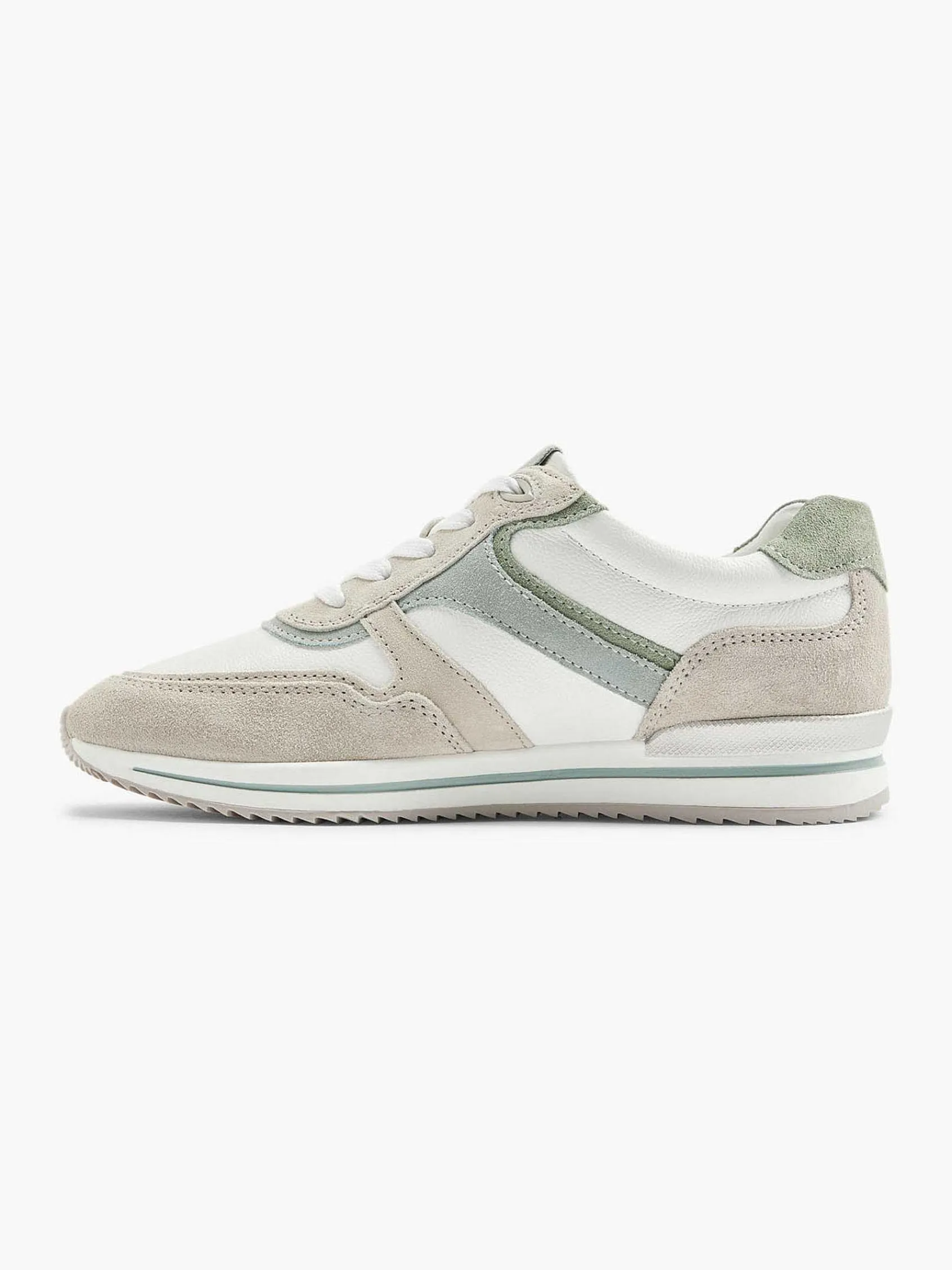Comfort Schoenen|Medicus Witte Leren Comfort Sneaker