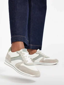 Comfort Schoenen|Medicus Witte Leren Comfort Sneaker