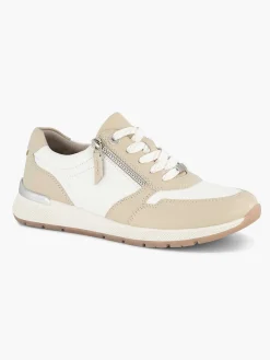 Comfort Schoenen|Medicus Witte Leren Comfort Sneaker