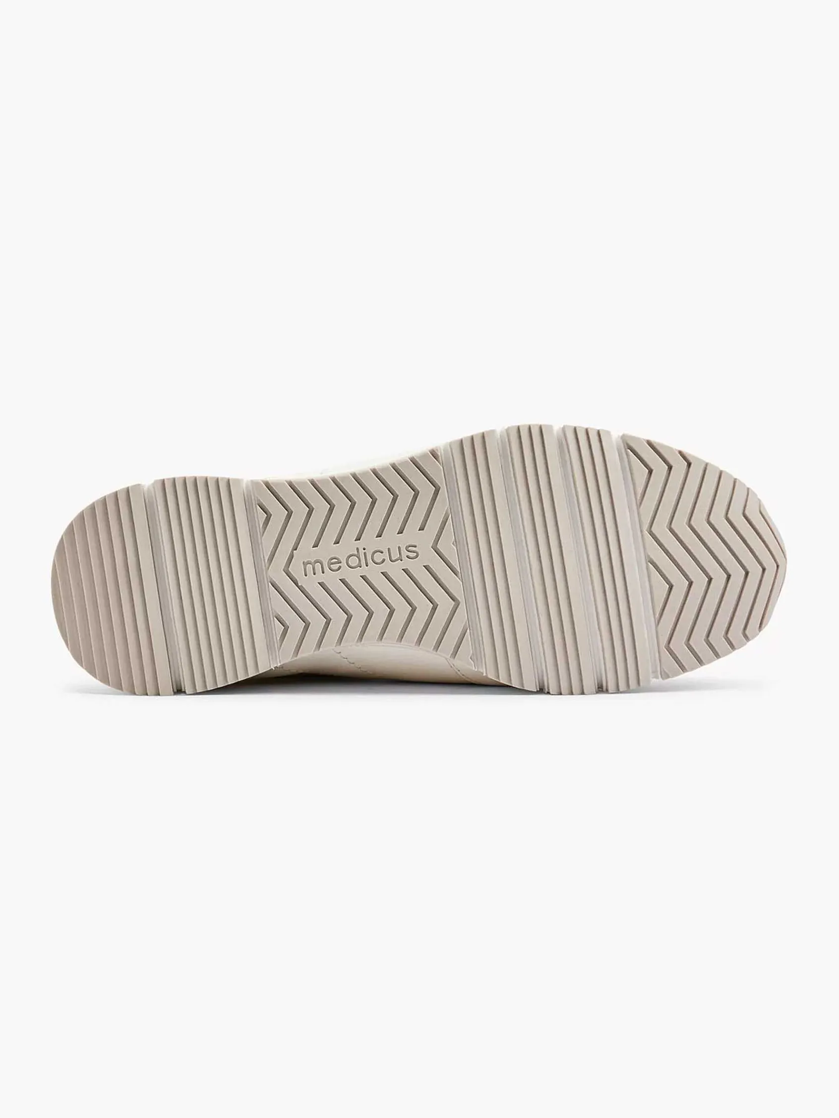 Comfort Schoenen|Medicus Witte Leren Comfort Sneaker