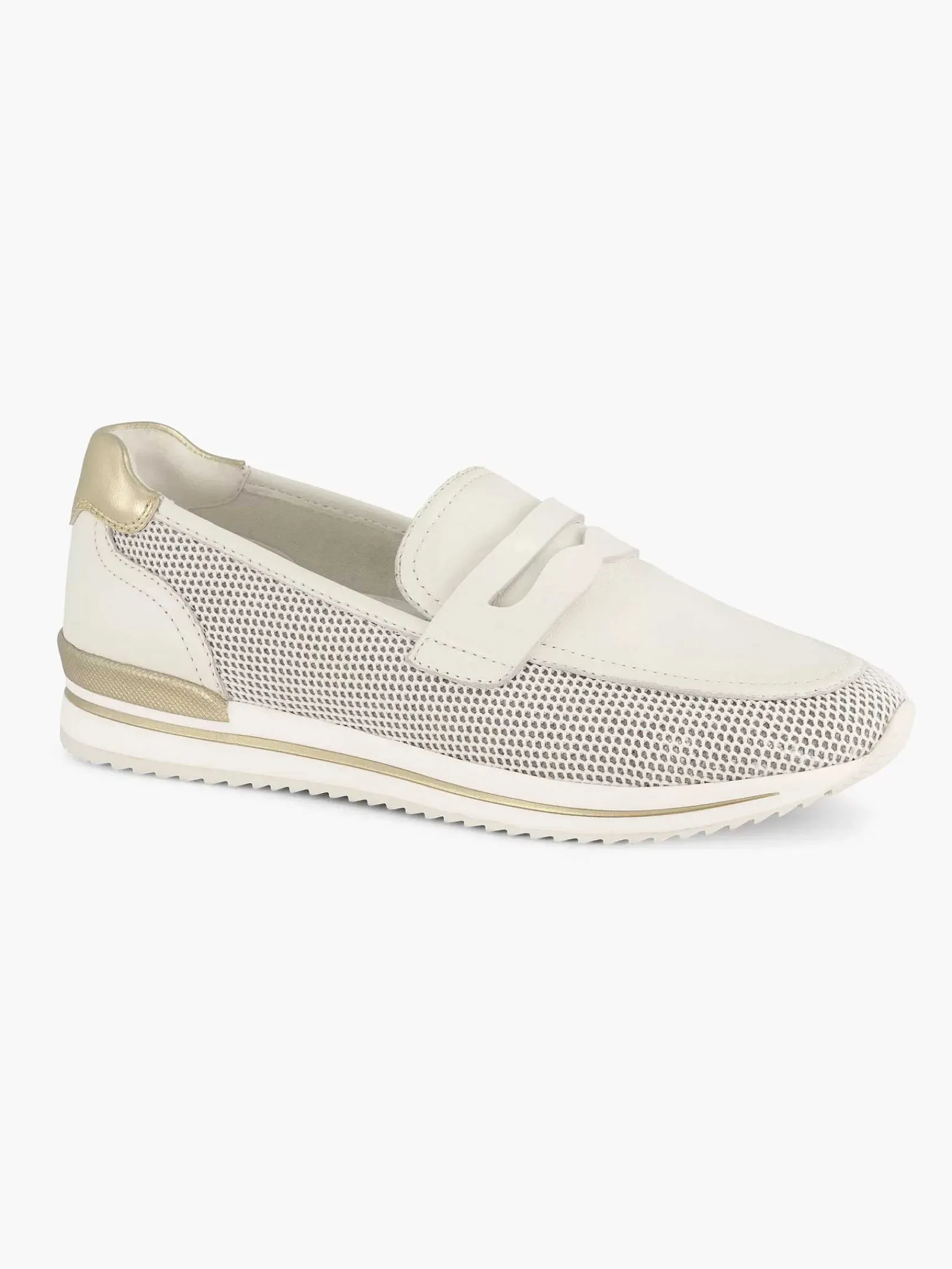 Comfort Schoenen|Medicus Witte Leren Instapper