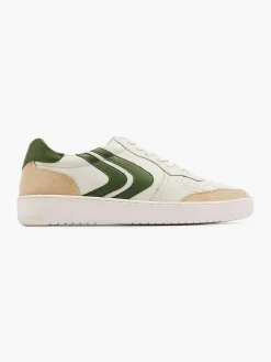Sneakers|Oxmox Witte Leren Retro Sneaker