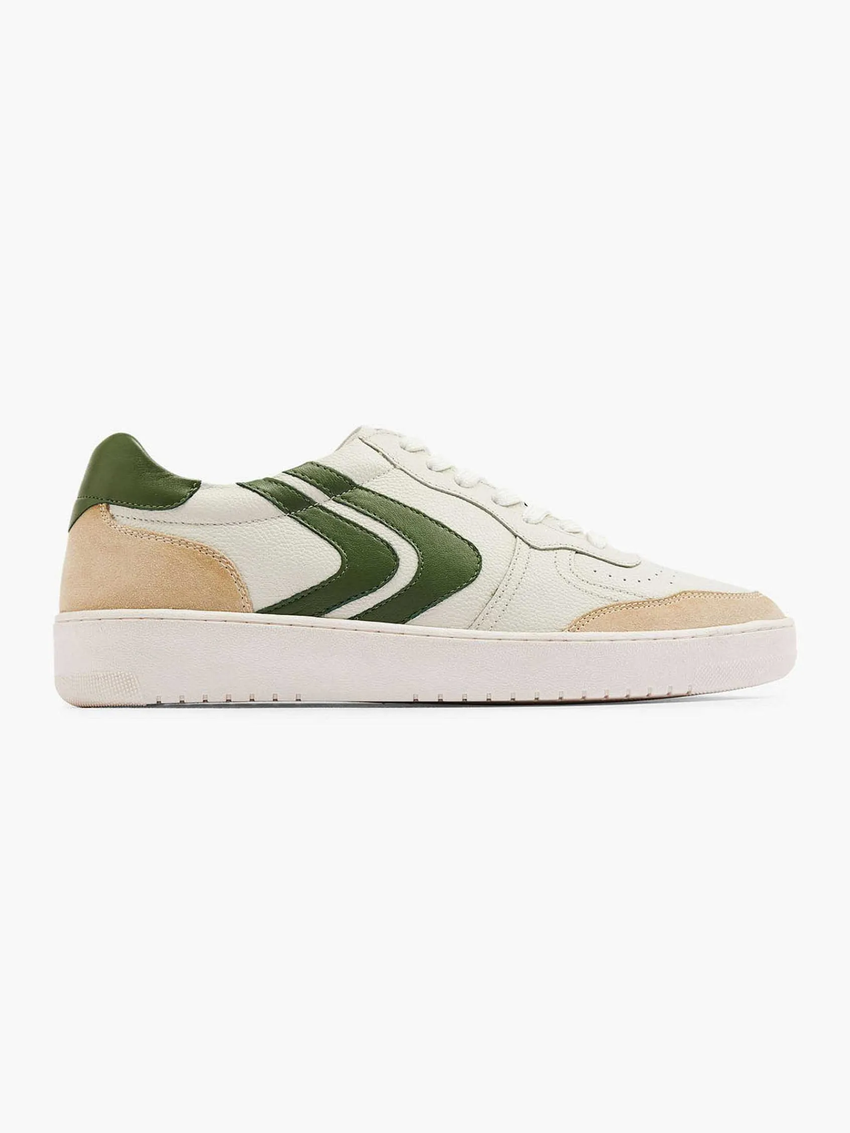 Sneakers|Oxmox Witte Leren Retro Sneaker