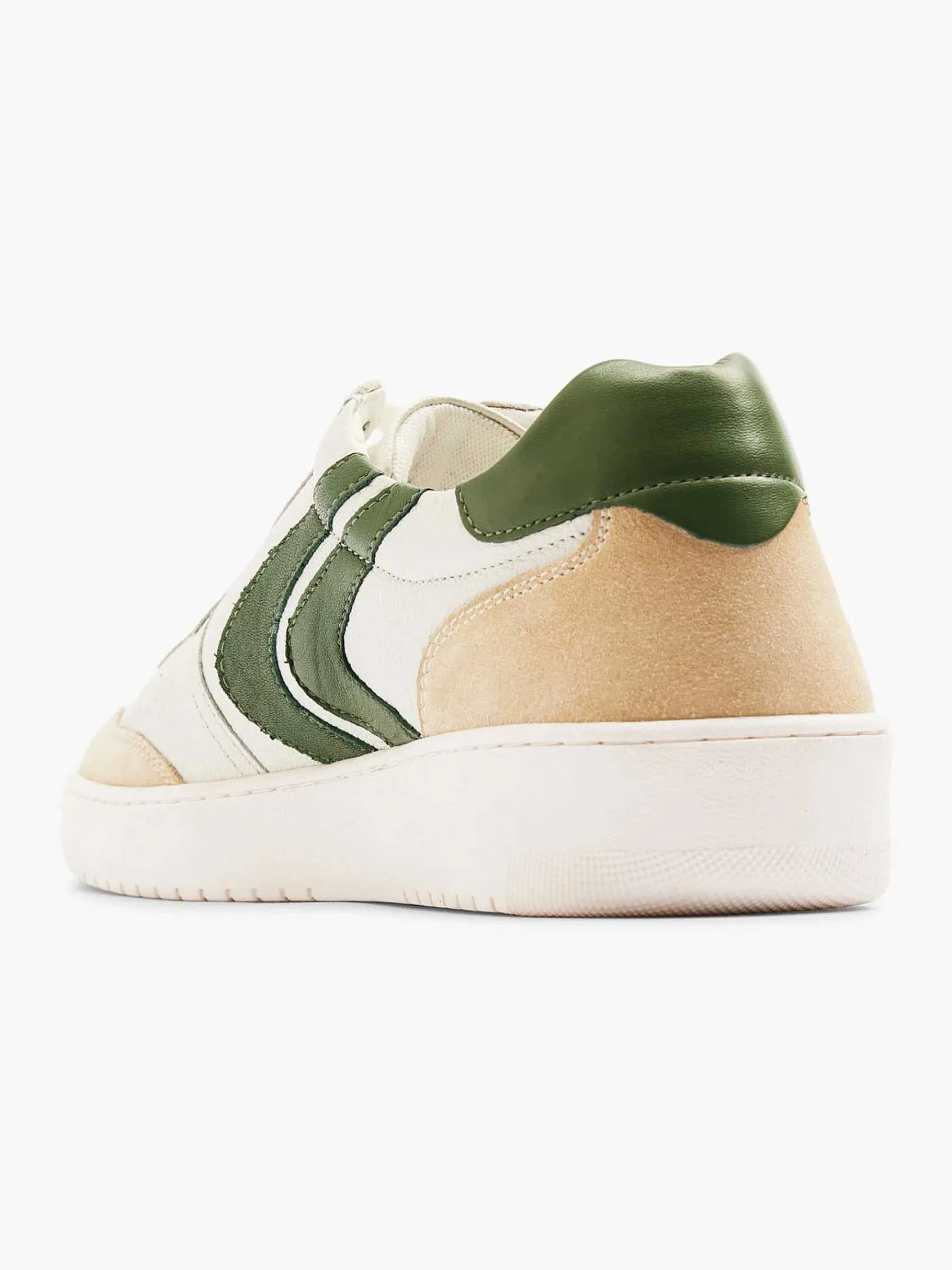Sneakers|Oxmox Witte Leren Retro Sneaker